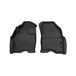 Husky Liners Floor Liner Weatherbeater Front Plastic Black Ford Fullsiz