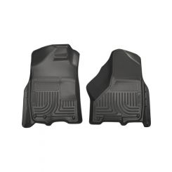 Husky Liners Floor Liner Weatherbeater Front Plastic Black Dodge Fullsi