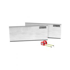 Intercomp Toe-In Plates 2 Plates 2 Tape Measures Aluminum Natural Kit