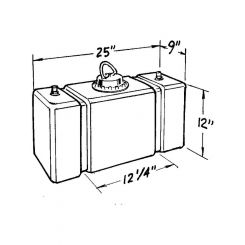 Jaz Fuel Cell Circle Track 10 gal 25 x 9 x 12 in Tall 8 AN Outlet