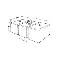 Jaz Fuel Cell Circle Track 22 gal 33 x 17 x 10 in Tall 8 AN Outlet