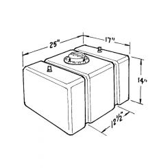 Jaz Fuel Cell Circle Track 22 gal 25 x 17 x 14 in Tall 8 AN Outlet