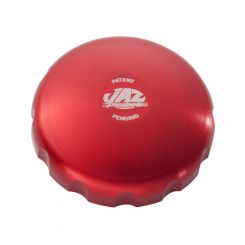 Jaz Fuel Cell Filler Cap Twist Lock 2-1/2 in OD Alloy  Red Anodize