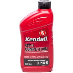Kendall Oil Motor Oil GT-1 High Performance 20W50 Conventional 1 qt