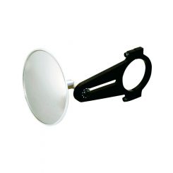Longacre Spot Mirror Clamp-On 3-3/4 in OD Billet Aluminum Bracket Bl