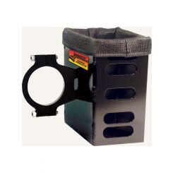 Longacre Radio Box Clamp-On 1-3/4 in Tube Mount Steel Black Powder C