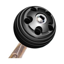 Longacre Shifter Knob 3/8-16 in Thread 2 in Diameter Grooved Billet