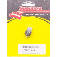 Longacre Drain Plug 3/8 in NPT 7/16 in Square Head Magnetic Steel Na