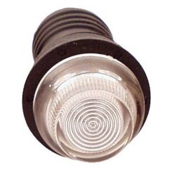 Longacre Warning Light 12V 3/4 in Diameter Clear Longacre Gauge / Sw