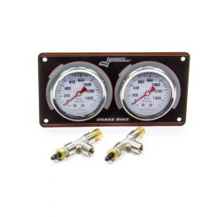 Longacre Brake Bias Gauge AccuTech Dual Gauge 0-1500 psi Mechanical