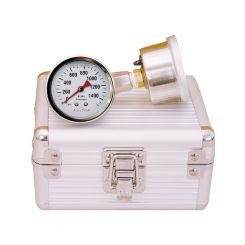 Longacre Brake Pressure Gauge 0-1500 psi Mechanical Analog Dual 1-1/