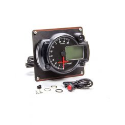 Longacre Tachometer AccuTech DLI 10000 RPM Analog / Digital 4 in Dia