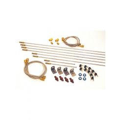Longacre Brake Line Kit 3 AN Assorted Fittings / Installation Hardwa
