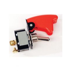 Longacre Toggle Switch On / Off 40 amp 12V 2 Terminal Safety Cover