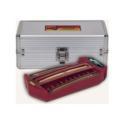 Longacre Caster / Camber Gauge Analog Carry Case Billet Aluminum Red