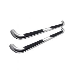 Lund Step Bars 3 in Round Bent Mount Kit Included Stainless Polished