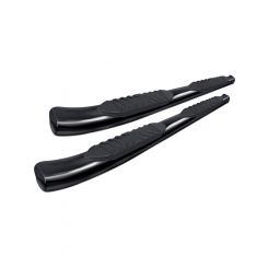 Lund Step Bars 5 in Oval Bent Mount Kit Included Stainless Black Pow
