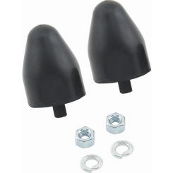 Lakewood Traction Bar Snubbers Large Rubber Black Universal Pair