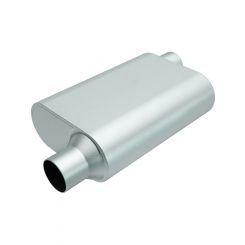 Magnaflow Perf Exhaust Muffler Rumble 2-1/4 in Offset Inlet 2-1/4 in O