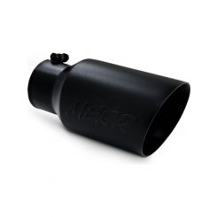 MBRP Exhaust Tip Black Series Diesel Exhaust Tips Clamp-On 4 in Inle