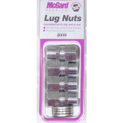 Mcgard Lug Nut Premium 12 mm x 1.50 Thread 13/16 in Hex Head 0.490 in S