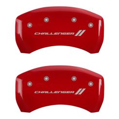 MGP 4 Caliper Covers Engraved Front & Rear With stripes/Challenger