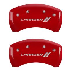 MGP Caliper Cover Brake Caliper Cover Charger Script Logo Aluminu