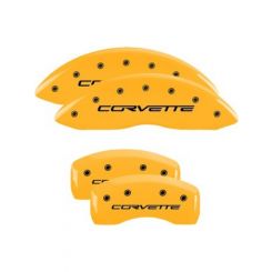 MGP 4 Caliper Covers Engraved Front & Rear C6/Corvette Yellow fini