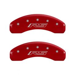 MGP 4 Caliper Covers Engraved Front & Rear Gen 5/RS Red finish sil