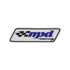 MPD Racing Patch - MPD Logo - 4 in Long - 1 in Tall - Black - Each