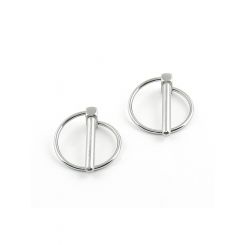 Mr Gasket Torsion Clip - Steel - Chrome - Mr. Gasket Hood Pins - Pair