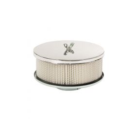Mr Gasket Air Cleaner Assembly Easy-Flow 6-1/2 in Round 3-1/4 in Tall 2-
