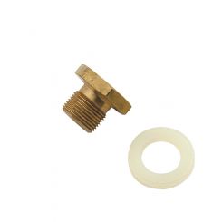 Mr Gasket Power Valve Plug Gasket Alloy  Gold Anodize Holley Carburetors