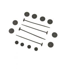 Mr Gasket Electric Fan Mount Kit Push Through Radiator Style Nylon Bl