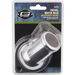 Mr Gasket Water Neck 30 Degree 1-1/2 in ID Hose Swivel O-Ring Hardware I