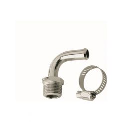 Mr Gasket Fitting Adapter 90 Degree 3/8 in Hose Barb to 3/8 in NPT Male