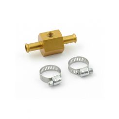 Mr Gasket Fitting Gauge Adapter Straight 3/8 in Hose Barb to 3/8 in Hose