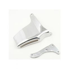 Mr Gasket Alternator Bracket Passenger Side Head Mount Steel Chrome Long