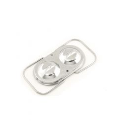 Mr Gasket Master Cylinder Cap Dual Bail 3 x 5-3/4 in Steel Chrome Chevy