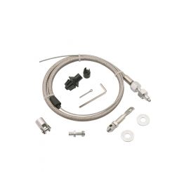 Mr Gasket Throttle Cable 36 in Long Firewall Mount Braided Stainless Uni