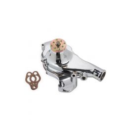 Mr Gasket Water Pump Mechanical 5/8 in Pilot Short Design Aluminum Chro