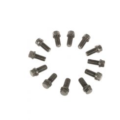 Mr Gasket Header Bolt 3/8-16 in Thread 0.750 in Long Hex Head Steel Black