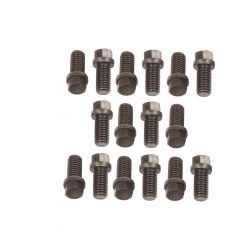 Mr Gasket Header Bolt 3/8-16 in Thread 0.750 in Long Hex Head Steel Blac
