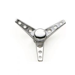 Mr Gasket Air Cleaner Nut Tri-Bar 1/4-20 in Thread Steel Chrome