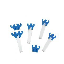 Mr Gasket Spark Plug Wire Loom Valve Cover Mount 7-8 mm Chrome / Blue Kit