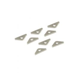 Mr Gasket Valve Cover Hold Down Tabs Custom Short Steel Chrome Universal