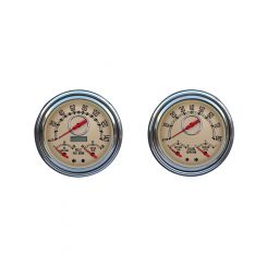 New Vintage USA Gauge Kit Woodward 3-N-1 Analog Fuel Level / Oil Pre