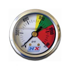 Nitrous Express Nitrous Pressure Gauge 0-1500 PSI Mechanical Analog Liq