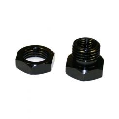 Nitrous Express EFI Nozzle Adapter 1/8 in NPT Jam Nut Aluminum Black An