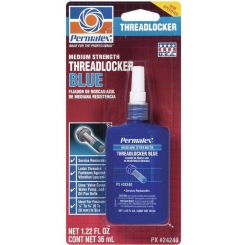 Permatex Thread Locker - Blue - Medium Strength - 36 ml Bottle - Each